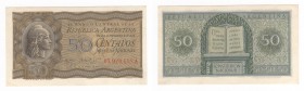 Argentina - Repubblica Argentina - 50 Centavos 1947 "Republica" - N°03.920.688A - P259a
n.a.

Shipping only in Italy