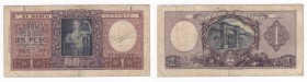Argentina - Repubblica Argentina - 1 Peso 1956 "Justice" - N°71.989.566C - P263b - Pieghe / Macchie 
n.a.

Worldwide shipping