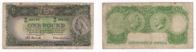 Australia - Banca dell' Australia - One Pound 1961-1965 "Commonwealth of Australia" - N°398714 - P34a - Pieghe / Macchie 
n.a.

Worldwide shipping