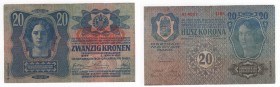 Austria - Franz Josef I (1848-1916) - 20 kronen - emissione del 1913 - N°serie 414537 1191 - Pick #13 
SPL

Shipping only in Italy