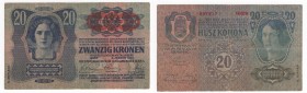 Austria - Impero Austro-Ungarico (1867-1919) 20 Kronen 1919 (old 1913) "Deutschosterreich - 2° Auflage" - N°997817 - P53a - Pieghe
n.a.

Shipping o...