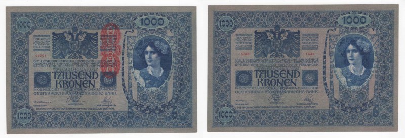 Austria - Impero Austro-Ungarico (1867-1919) 1000 Kronen 1919 (old 1902) "Deutsc...