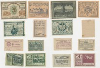 Austria - Lotto n.8 esemplari di Notgeld (Banconota di emergenza) - 50 Heller 1920 Klein-Pochlarn - 50 Heller 1920 Wieselburg - 50 Heller 1920 - 50 He...
