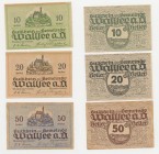 Austria - Lotto n.3 esemplari di Notgeld (Banconota di emergenza) - 10 Heller 1920 Wallsee - 20 Heller 1920 Wallsee - 50 Heller 1920 Wallsee 
n.a.
...