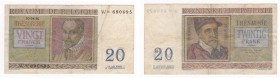 Belgio - Regno del Belgio - Trésorerie - 20 Francs 1956 "Roland de Lassus" - N°W690695 - P132b - Pieghe / Macchie
n.a.

Worldwide shipping