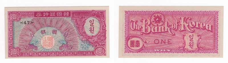 Corea - Banca della Corea - 1 Won 1953 - "With Watermark" - P11a
n.a.

Worldw...