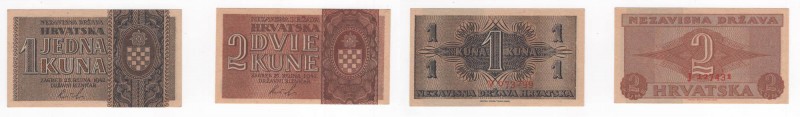 Croazia - Stato Indipendente di Croazia - WWII - 1 Kuna 1942 - N°V073299 - 2 Kun...