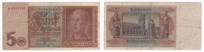 Germania - Terzo Reich (1933-1945) - 5 reichsmark - emissione del 1942 - N°serie...