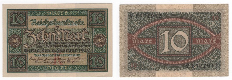 Germania - Repubblica di Weimar - 10 Mark 1920 "Reichsbanknote" - P67a - 
n.a....