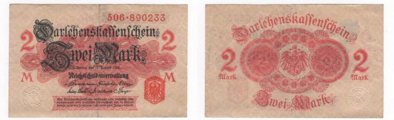 Germania - Impero Tedesco - Nota di prestito - 2 Mark 1914 - P53
n.a.

Shippi...