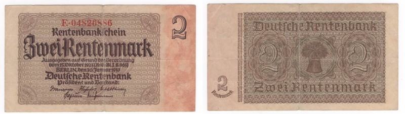 Germania - Rentenbank - 2 Rentenmark 1937 - P174b - Pieghe 
n.a.

Shipping on...