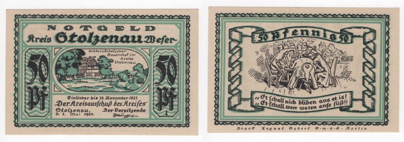 Germania - Notgeld (banconota di emergenza) Stolzenau Kreis - 50 Pfennig 1921 - ...