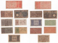 Regno d'Italia (1861-1943) - Vittorio Emanuele III (1900-1943) - Lotto di 8 banconote - Biglietti di Stato e Buoni di Cassa vari tra cui Buono di Cass...