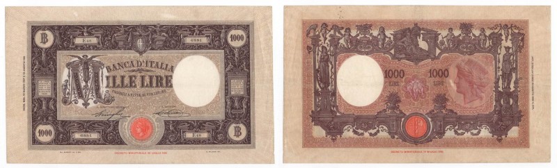 Regno d'Italia (1861-1943) - Vittorio Emanuele III (1900-1943) - 1000 Lire tipo ...