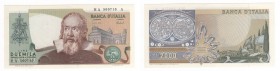 Repubblica Italiana - Biglietto di Banca - 2000 Lire "Galilei" - emissione del 08-10-1973 - N°serie HA 500710 A - Firme: Carli, Barbarito - Crapanzano...