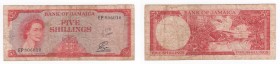 Jamaica - Banca della Jamaica - 5 Shillings 1964 - "Elizabeth II" - N°EP806010 - P51A - Pieghe / Scritte
n.a.

Worldwide shipping