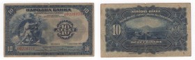 Jugoslavia - Banca Nazionale del Regno della Serbia/Croazia/Slovenia - 10 Dinara 1920 - "Progress" - P21a - Pieghe 
n.a.

Shipping only in Italy