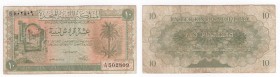 Lybia - Regno Unito della Libia - 10 Piastres 1951 -"Treasury"- P6 - Pieghe / Macchie
n.a.

Worldwide shipping