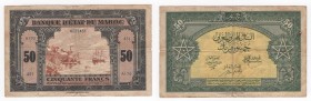 Marocco - Banca Statale del Marocco - 50 Franchi 1943 - P26q - Pieghe / Macchie / Forellini
n.a.

Shipping only in Italy