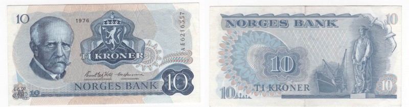 Norvegia - Regno di Norvegia - Olav V di Norvegia (1957-1991) - 10 kroner - emis...