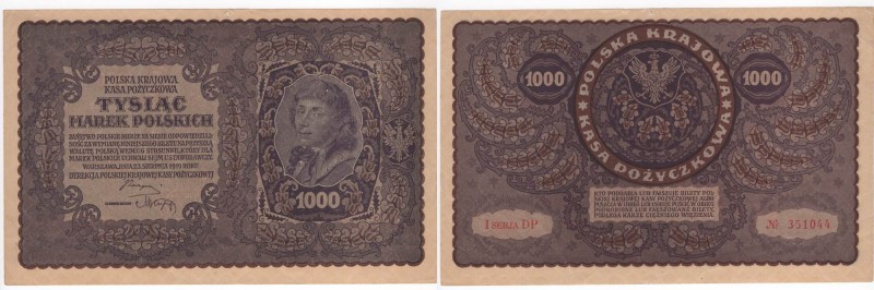 Polonia - Fondo Nazionale Polacco per i Prestiti - 1000 Marek 1919 - "T Kosciusz...