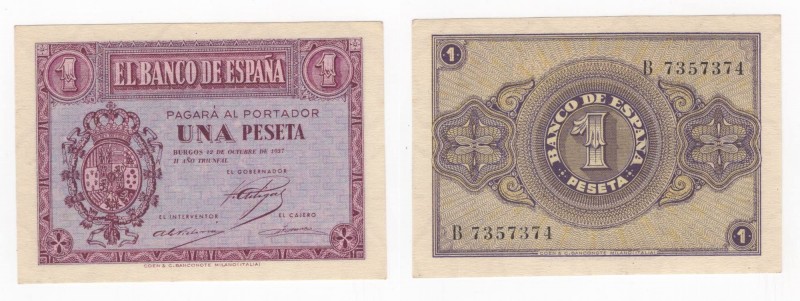 Spagna - Banca di Spagna - 1 Peseta 1937 - N°B7357374 - P104a
n.a.

Shipping ...