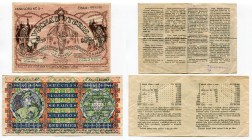 Czechoslovakia 2-5 Korun Lottery Tickets 1923 - 1925
VF