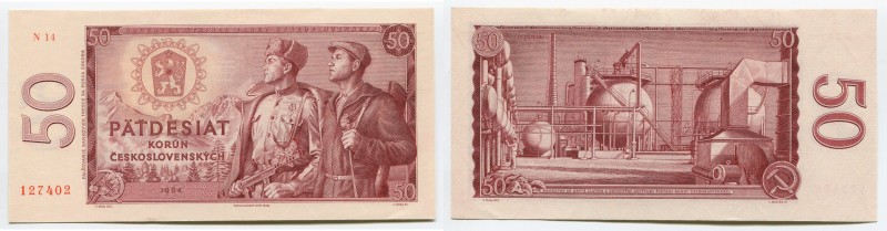 Czechoslovakia 50 Korun 1964
P# 90d; UNC