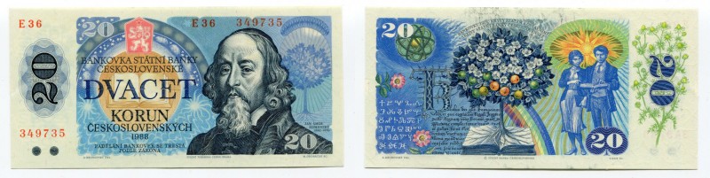 Czechoslovakia 20 Korun 1988
P# 95; UNC