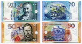 Czech Republic 20 & 50 Korun 2019 Specimen "Pavol Országh Hviezdoslav & Ľudovít Štúr"
Fantasy Banknote; Limited Edition; Made by Matej Gábriš; BUNC...