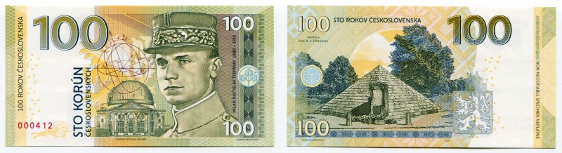 Czech Republic 100 Korun 2019 Specimen "Milan Rastislav Štefánik"
Fantasy Bankn...