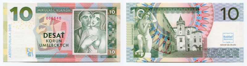 Slovakia 10 Korun 2019 Specimen "Mikuláš Galanda"
Fantasy Banknote; Limited Edi...