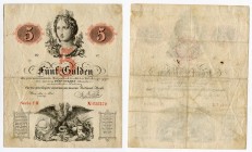 Austria 5 Gulden 1859
P# A88;