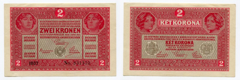 Austria 2 Kronen 1917
P# 21; UNC