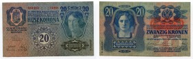 Austria 20 Kronen 1913
P# 53a: UNC