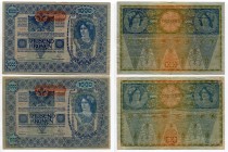 Austria 2 x 1000 Kronen 1919 (ND)
P# 61