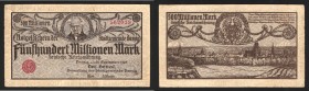 Danzig 500 Millions Mark 1923 Rare
P# 28; VF-XF