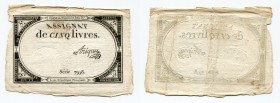France 5 Livres 1793
P# A76; # 7998