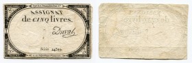 France 5 Livres 1793
P# A76; # 24549