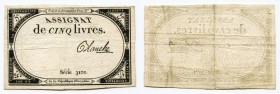 France 5 Livres 1793
P# A76; # 3101