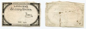 France 5 Livres 1793
P# A76; # 7912
