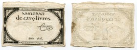 France 5 Livres 1793
P# A76; # 7625