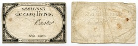 France 5 Livres 1793
P# A76; # 12901