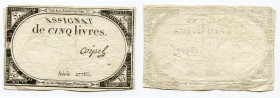 France 5 Livres 1793
P# A76; # 27785