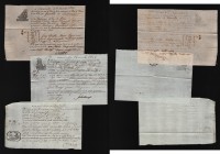 France 3 Old Custom Documnets 1816 - 1826
Marseille, Nice; Paper with watermarks; XF