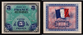 France 5 Francs 1944
P# 115a; UNC