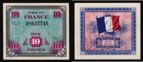 France 10 Francs 1944
P# 116a; aUNC