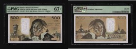 France 500 Francs 1992 PMG 67 EPQ
P# 156i; UNC