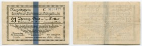 Germany - Weimar Republic East Prussia Magistrat of Gumbinnen 21 Gold Pfennig-1/20 Dollar 1923 Notgeld
Karpinski# 15.9B; № 09477; Crispy; XF