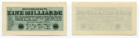 Germany - Weimar Republic 1 Miliarden Mark 1923
P# 122; AUNC